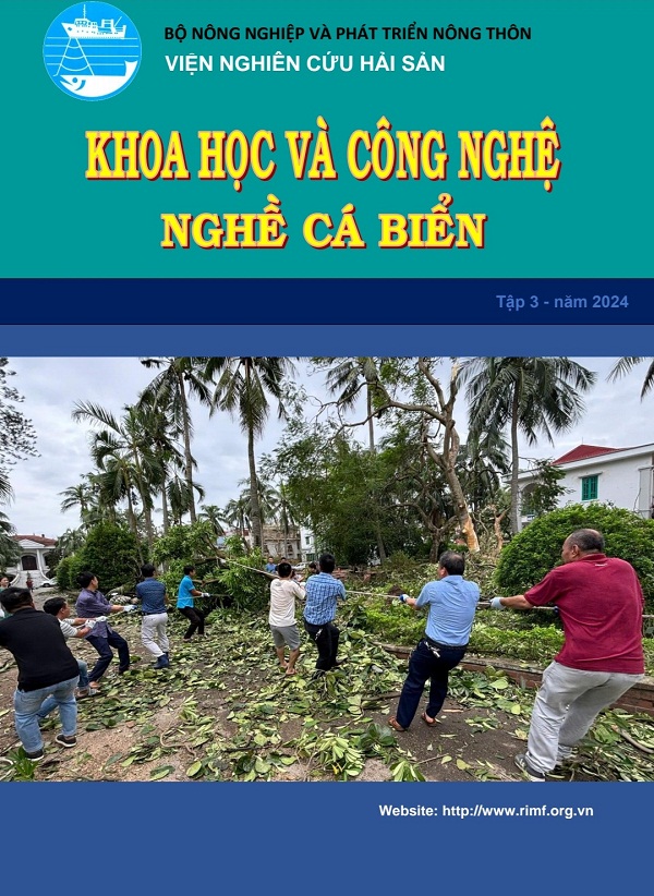 Ấn phẩm Khoa học công nghệ Nghề cá biển tập 3 năm 2024