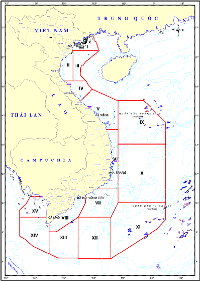 Kết quả nghiên cứu phân vùng sinh thái biển Việt Nam phục vụ đánh giá nguồn lợi, sản lượng, cường lực khai thác và quản lý nghề cá
